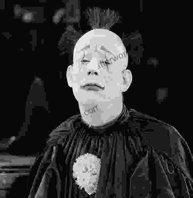 A Black And White Image Of A Man With A Painted Face And A Clown's Costume, Representing The Protagonist Of 'He Who Gets Slapped' He Who Gets Slapped A Play In Four Acts
