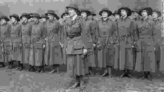 A Group Of Women Wearing Wartime Uniforms Stand Next To A Tram. Wartime With The Tram Girls: An Uplifting Romantic And Page Turning WW1 Saga (The Potteries Girls 2)