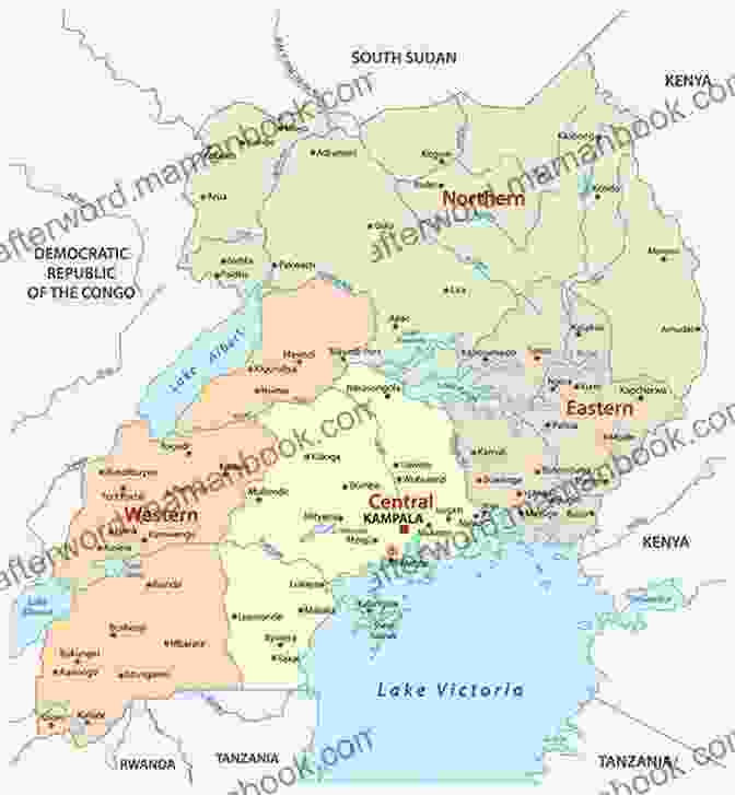 A Historical Map Of Uganda, Highlighting The Regions Where The Novel's Characters Lived Come With Us: Excerpted From KINTU (Electric Literature S Recommended Reading 261)