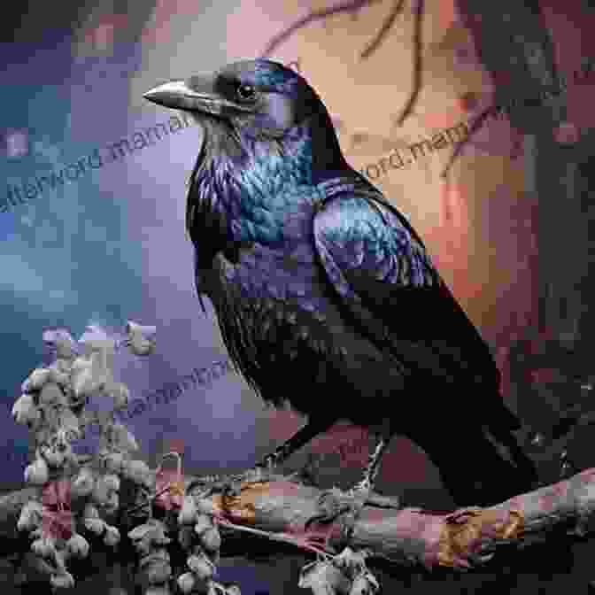 A Mysterious Raven Perched On A Tree Branch, Its Eyes Glowing With An Enigmatic Light. The Return Of The Raven Mocker (Alafair Tucker Mysteries 9)