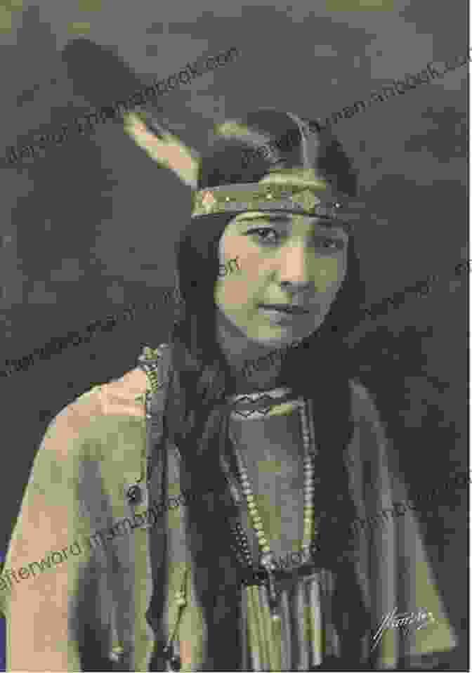 A Portrait Of Shelley Wilson, A Woman With Long Dark Hair, Wearing Traditional Chickasaw Clothing And Jewelry The Last Princess Shelley Wilson