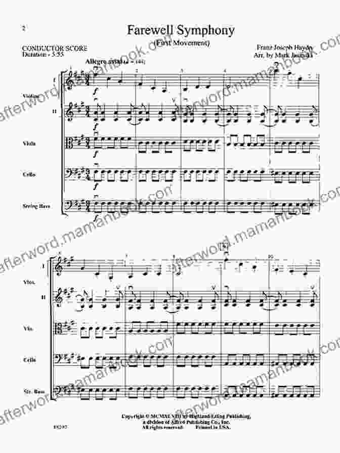 Haydn's Farewell Symphony Sheet Music With Candles Haydn S Farewell Symphony (Once Upon A Masterpiece 1)