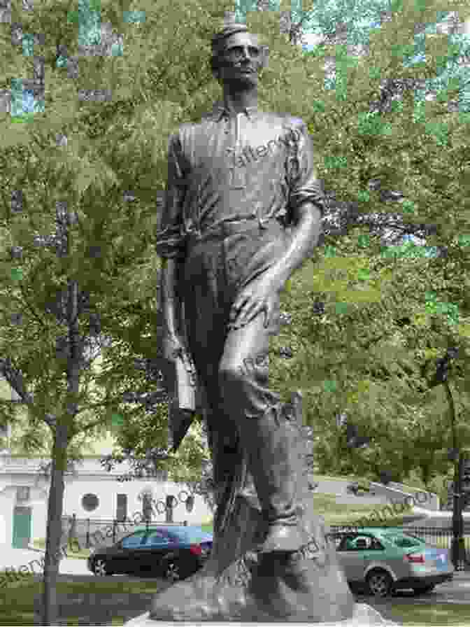 Monument Dedicated To Railsplitter Maurice Manning In Lincoln Park, Chicago Railsplitter Maurice Manning