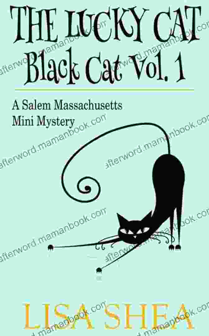 The Yogini Black Cat Vol Salem Massachusetts Mini Mystery Book Cover Features A Black Cat Against A Backdrop Of A Witch's Hat And Crescent Moon. The Yogini Black Cat Vol 7 A Salem Massachusetts Mini Mystery