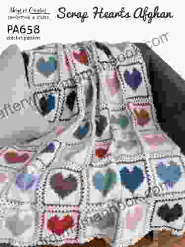 Crochet Pattern Scrap Hearts Afghan PA658 R