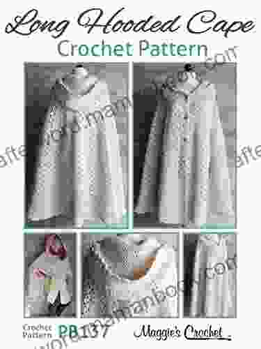 Crochet Pattern Long Hooded Cape PB137