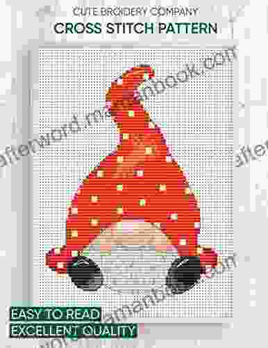 Cross Stitch Pattern: Christmas Gnome: Counted Cross Stitch