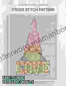 Cross Stitch Pattern: Valentine S Day Gnome: Counted Cross Stitch