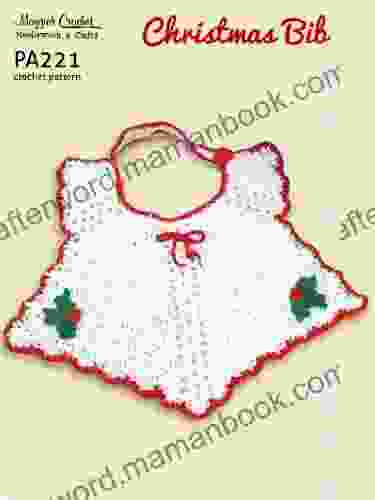 Crochet Pattern Christmas Bib PA221 R